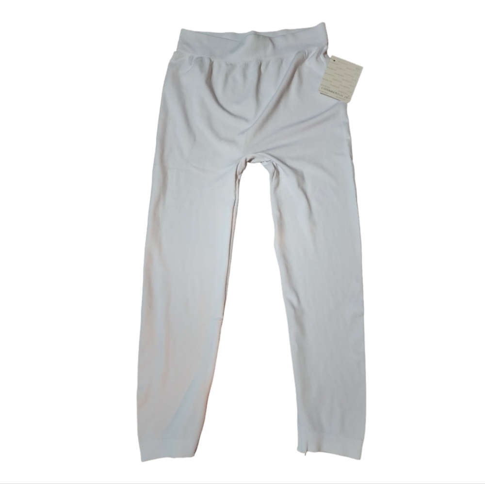 NWT Connection 18 Seamless White Crop Leggings Size Small/Medium Extemely Soft - Picture 1 of 3